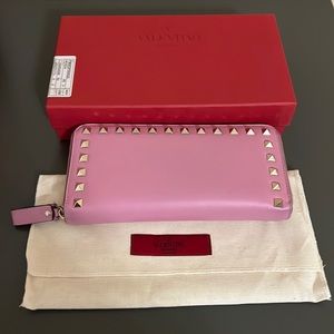 Valentino Pink Rockstud Wallet